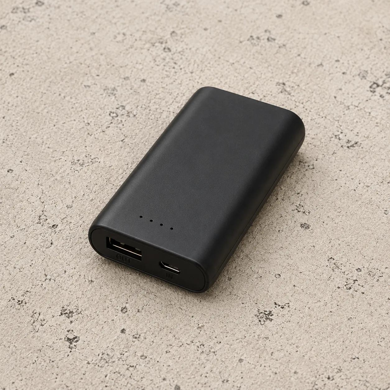 Black portable power bank